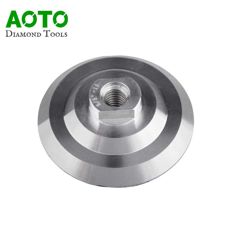 Aluminum backer for polishing pads