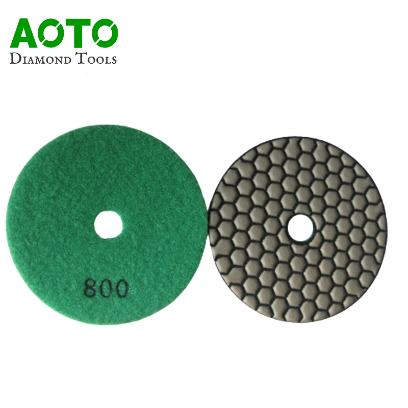 4 inch honeycomb diamond dry polishing pads for concrete, granite, marble